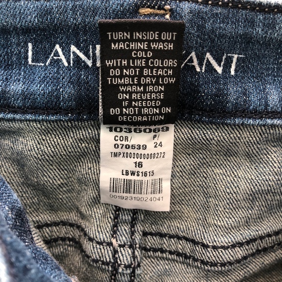 🎉3HP🎉 LANE BRYANT Low Rise Boyfriend Jeans Distressed Deconstructed Stretch 16 - Picture 16 of 16